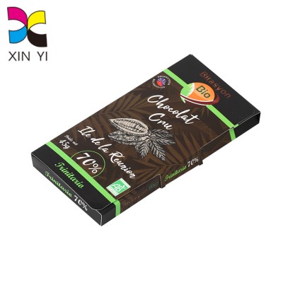 Low MOQ Artpaper Custom Paper Box Packaging Chocolate Bar Box