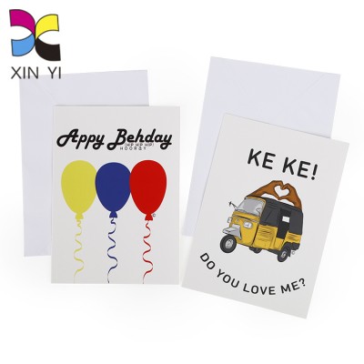 Custom Logo Happy Birthday Card Thank You Card Greeting Card Printing