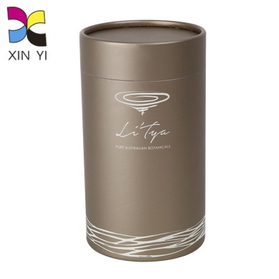 Lid and base professional poster pack gift custom logo cylinder rigid boxes