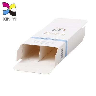 Gold Foil Logo Divider Paper Insert Serum Boxes Paper Packaging Box