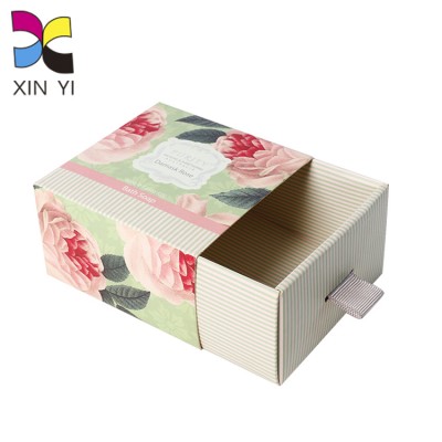 Guangzhou manufacturer custom beautiful artwork design earrings paper cardboard packaging gift box