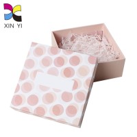 OEM wholesale luxury cheap matt lamination rigid pink lid and base gift box