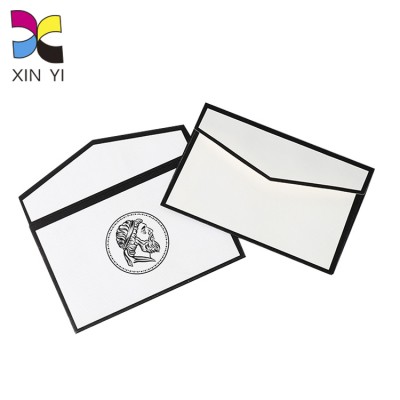 Free samples OEM good quality recycled kraft paper letter card jewelry packaging envelope box