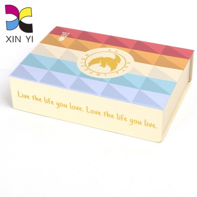 Wholesale luxury rigid high quality auto-lock gift package custom paper box